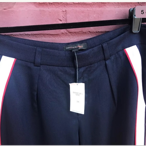 Banana Republic High Rise Wide Leg Side Stripe - Picture 5 of 5